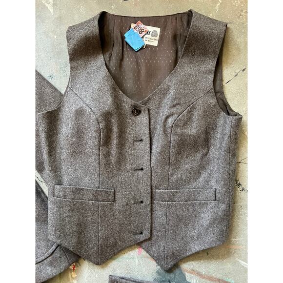 Three Piece Vintage Western Suit, virgin Wool, 70s, Pants Top - Picture 3 of 8